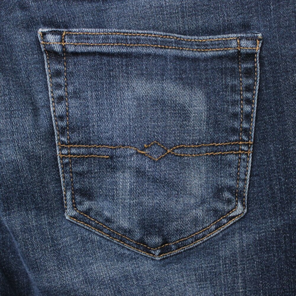Lucky Brand Jeans Mens 30x32 Blue Coolmax 110 Slim 5-Pocket Stretch Demin - Picture 8 of 16